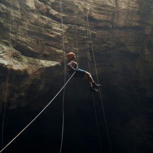 Sótano de las Golondrinas: Rappel al amanecer